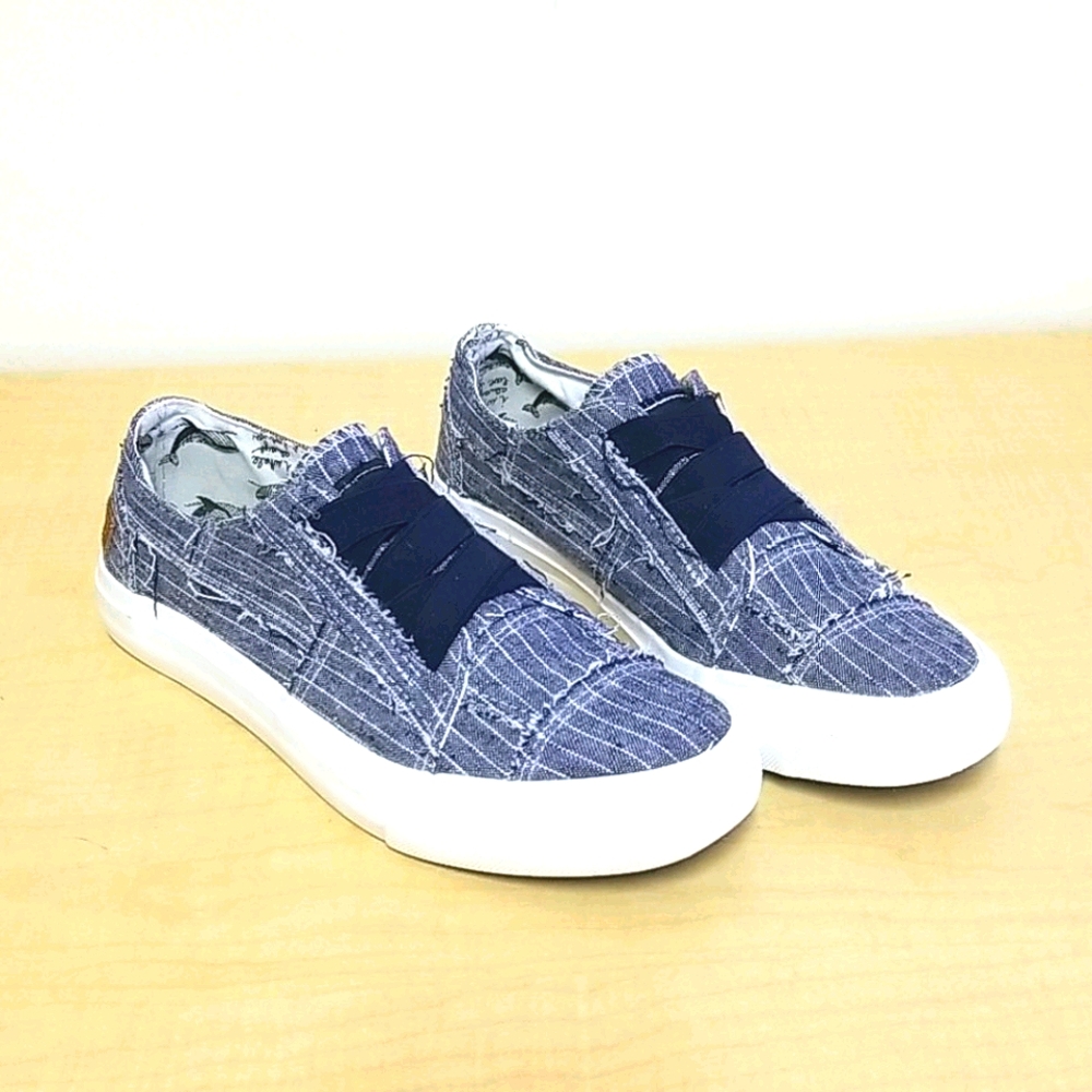Blowfish Malibu Striped Denim Marley Slip Sneakers